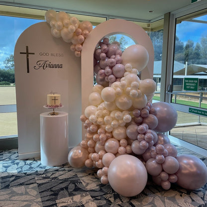 Chiara Backdrops - Only available to hire with Organic Balloon Garlands. - UpUpNAwayBalloons
