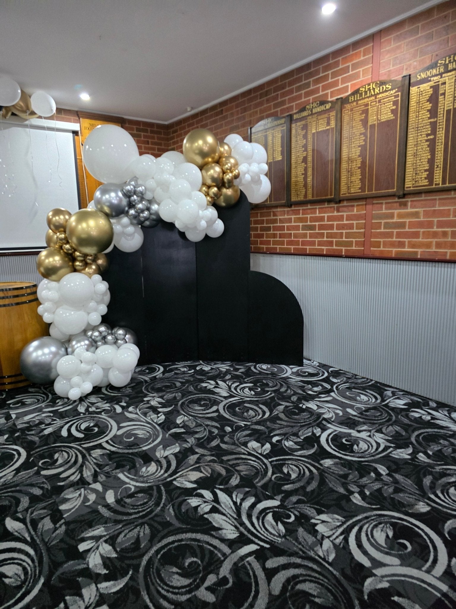 Chiara Backdrops - Only available to hire with Organic Balloon Garlands. - UpUpNAwayBalloons