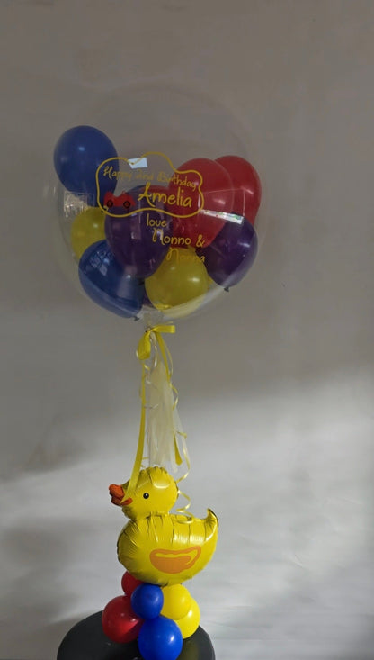 Choose your Kids Theme Bubble Centerpiece - UpUpNAwayBalloons