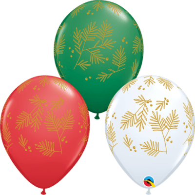 Christmas 3 Balloon Bouquet - UpUpNAwayBalloons