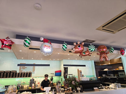 Christmas Backdrops & Local Business Xmas Decorations - message for a FREE quote. - UpUpNAwayBalloons