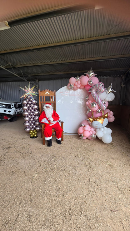 Christmas Backdrops & Local Business Xmas Decorations - message for a FREE quote. - UpUpNAwayBalloons