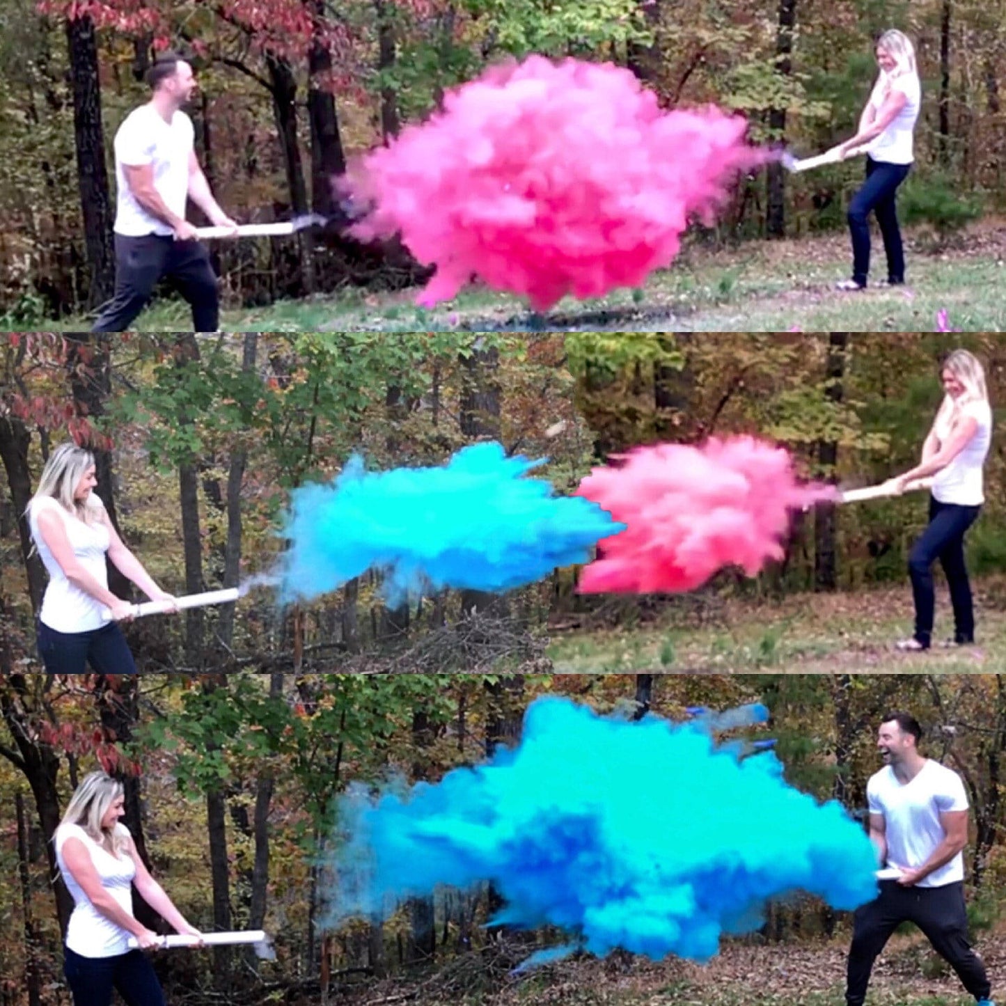 Confettified Holi Powder Gender Reveal Canons by UpUpNAwayBalloons