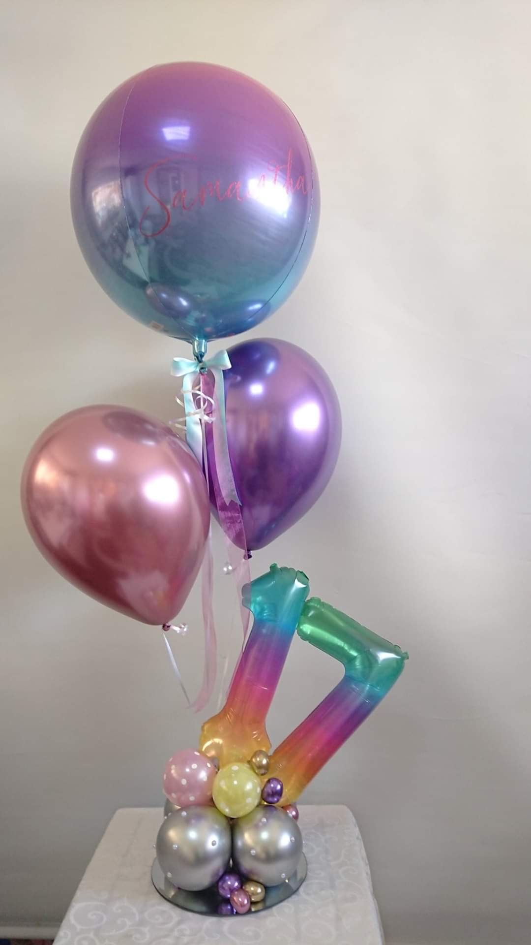 Creative Table Centerpiece by UpUpNAwayBalloons