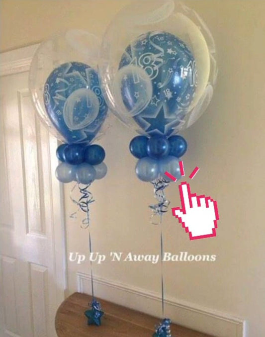 Deco Bubble Single Latex Print Balloons by UpUpNAwayBalloons