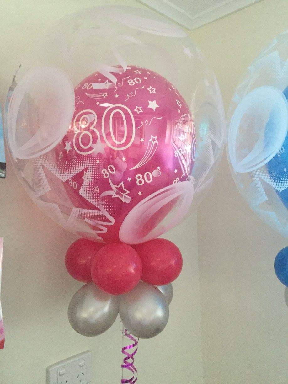 Deco Bubble Single Latex Print Balloons by UpUpNAwayBalloons