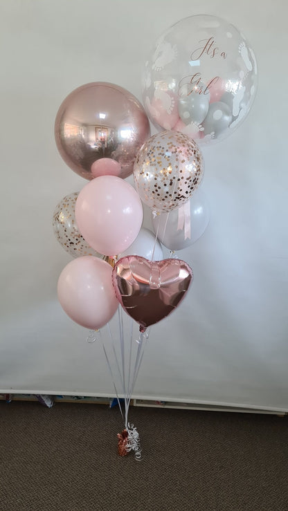 Deluxe Baby Shower Bouquet by UpUpNAwayBalloons