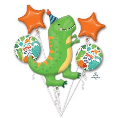 Dinosaur Dinomite Helium Balloon Bouquet - UpUpNAwayBalloons