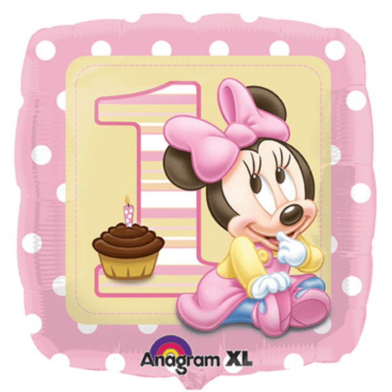 Disney Baby Minnie Mouse 1st Birthday 45cm Foil Balloon - UpUpNAwayBalloons