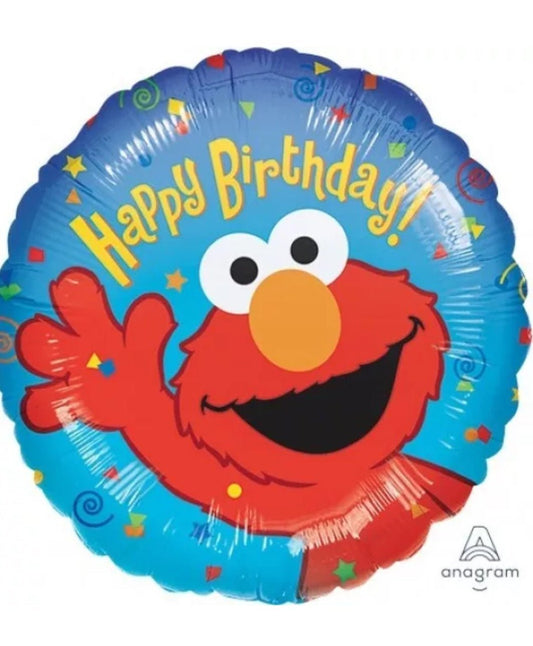 Elmo Happy Birthday 45cm Foil Balloon - UpUpNAwayBalloons