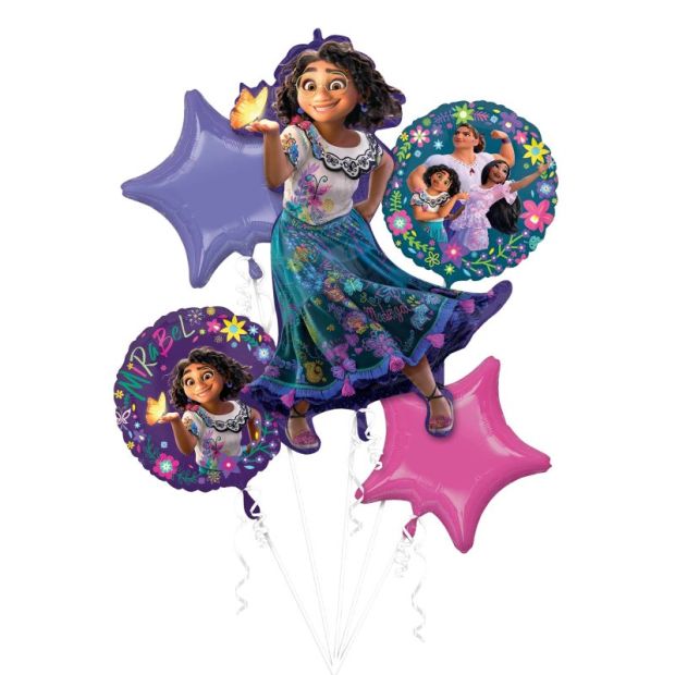 Encanto Happy Birthday Helium Balloon Bouquet by UpUpNAwayBalloons