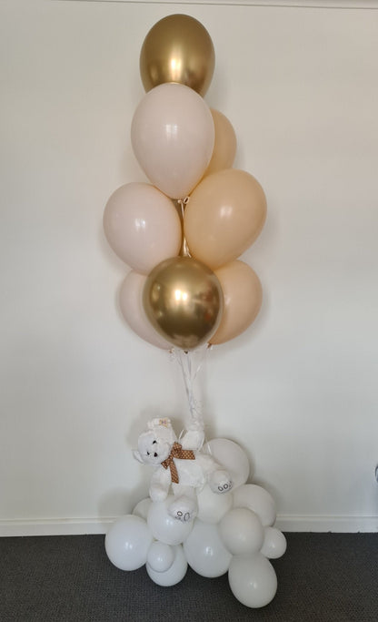 Floating Teddy Bear by UpUpNAwayBalloons