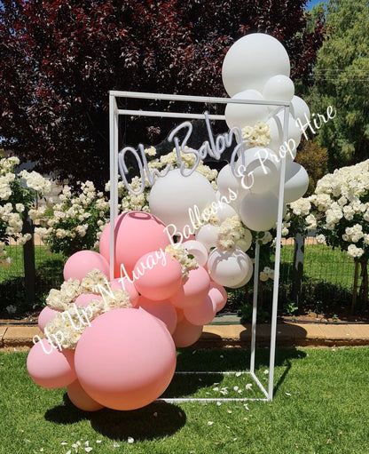 Frame Backdrops for Hire (5 styles to choose from) - Only available when ordering Balloon Garlands also by UpUpNAwayBalloons