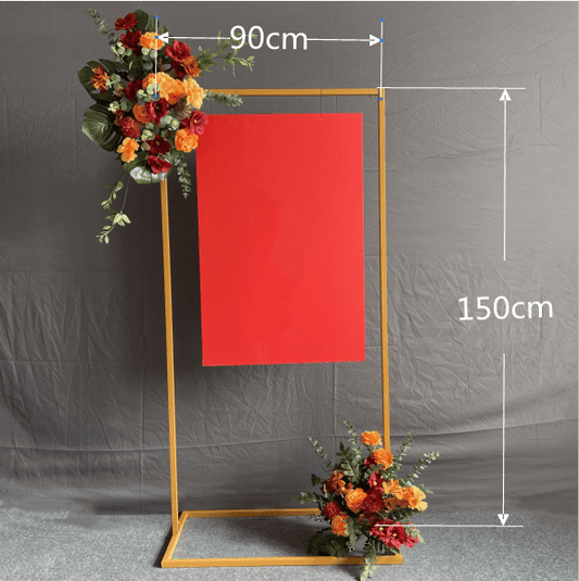 Frame Hire for hanging sign (not available to hire without a backdrop and organic garlands) - UpUpNAwayBalloons