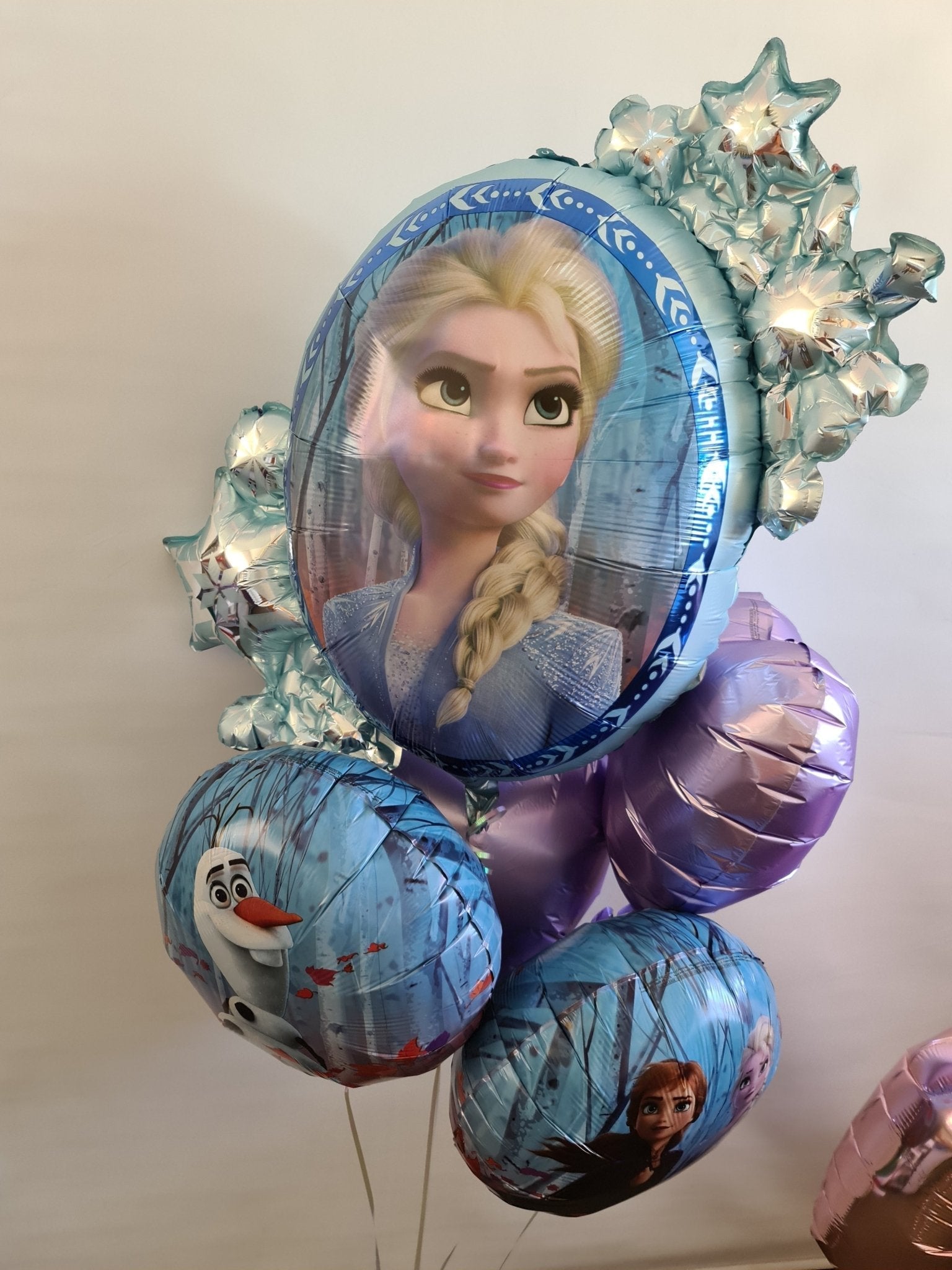 Frozen 2 Birthday Helium Balloon Bouquet by UpUpNAwayBalloons