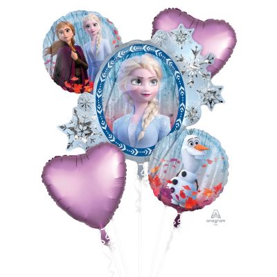 Frozen 2 Birthday Helium Balloon Bouquet by UpUpNAwayBalloons