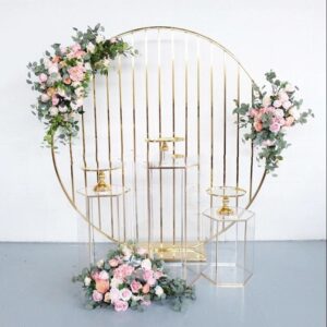 Gold Frame Backdrop for Hire - Only available to hire with Organic Balloon Garlands or our hire flowers by UpUpNAwayBalloons