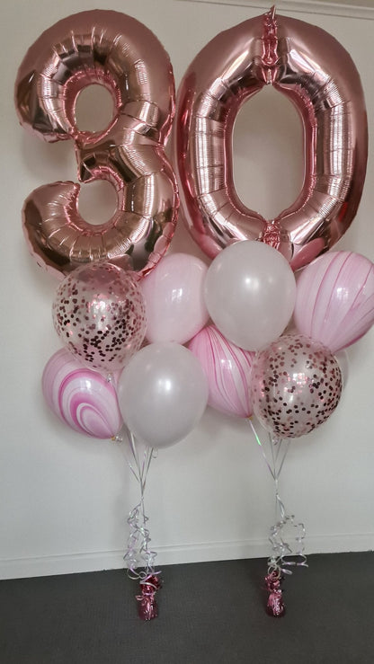 Giant Mega Number Bouquet [Double Digit] by UpUpNAwayBalloons