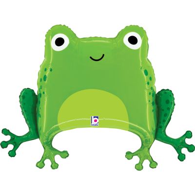 Green Frog Supershape Balloon - UpUpNAwayBalloons
