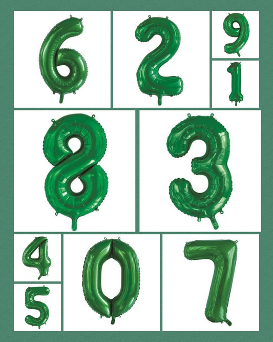 Green Numbers - UpUpNAwayBalloons