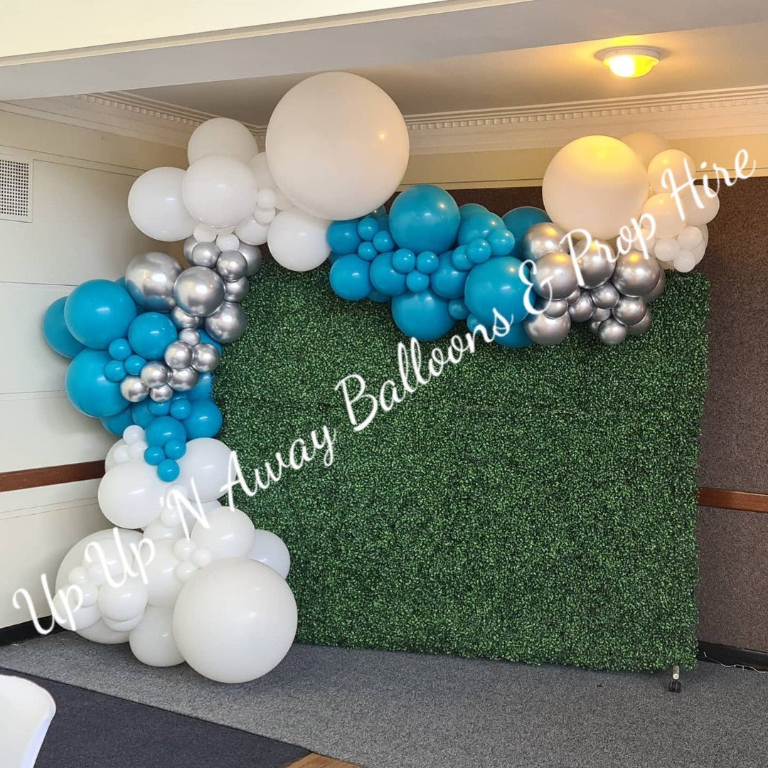 Greenery Wall Backdrop for Hire (2 styles to choose from) - Only available when ordering Balloon Garlands or flowers also by UpUpNAwayBalloons