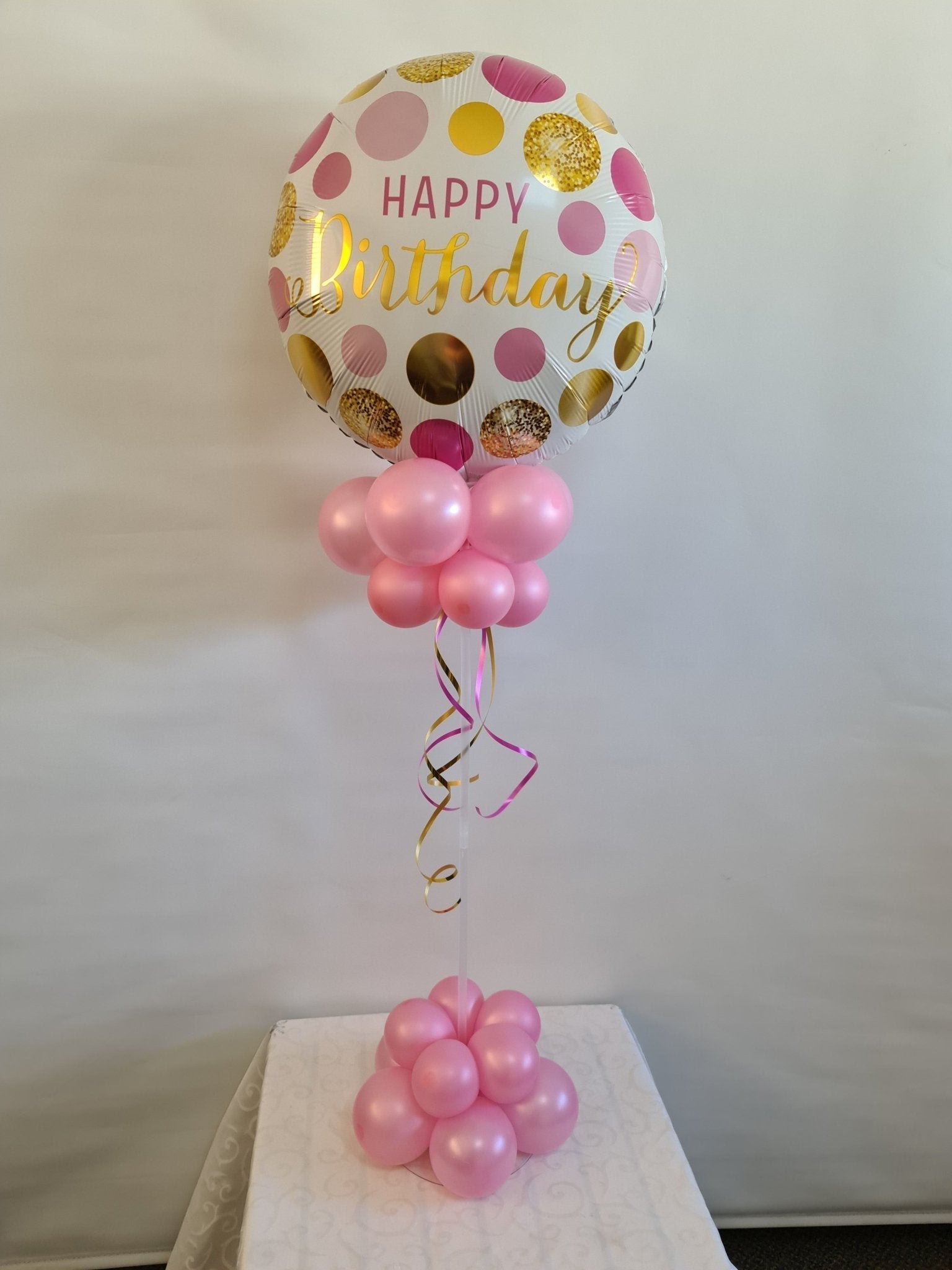 Happy Birthday Air Filled Bouquet by UpUpNAwayBalloons