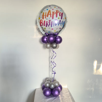 Happy Birthday Air Filled Bouquet by UpUpNAwayBalloons