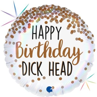 Happy Birthday Dickhead Helium Bouquet - UpUpNAwayBalloons