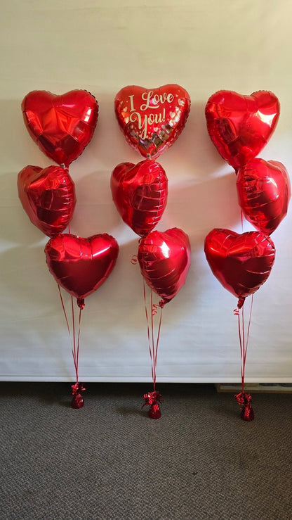 Heart bouquet - UpUpNAwayBalloons