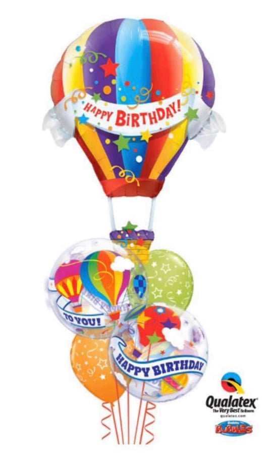 Hot Air Helium Balloon Giant Helium Balloon Bouquet by UpUpNAwayBalloons
