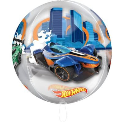 Hot Wheels Round Metallic Sphere - UpUpNAwayBalloons
