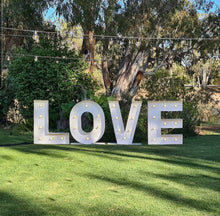 Load image into Gallery viewer, Light Up Love Letters for Hire by UpUpNAwayBalloons
