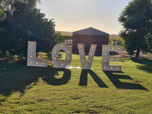 Load image into Gallery viewer, Light Up Love Letters for Hire by UpUpNAwayBalloons
