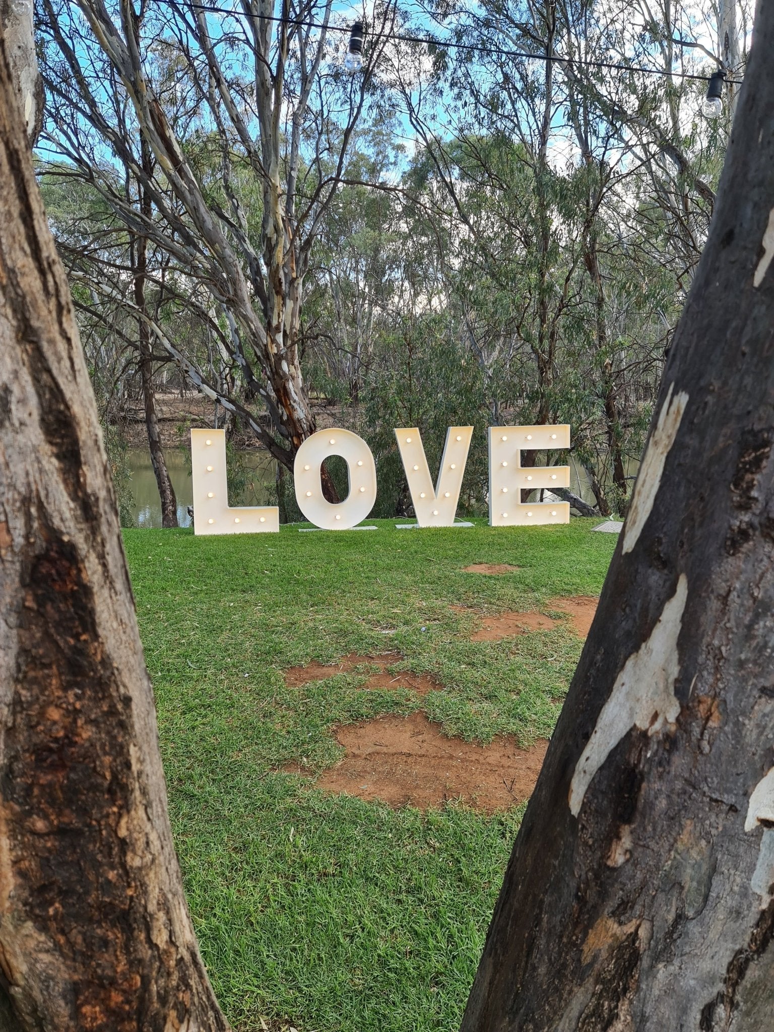Light Up Love Letters for Hire by UpUpNAwayBalloons