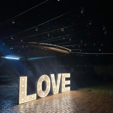 Load image into Gallery viewer, Light Up Love Letters for Hire by UpUpNAwayBalloons

