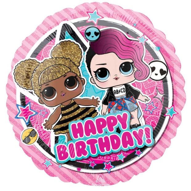Lol Happy Birthday 45cm Foil balloon - UpUpNAwayBalloons