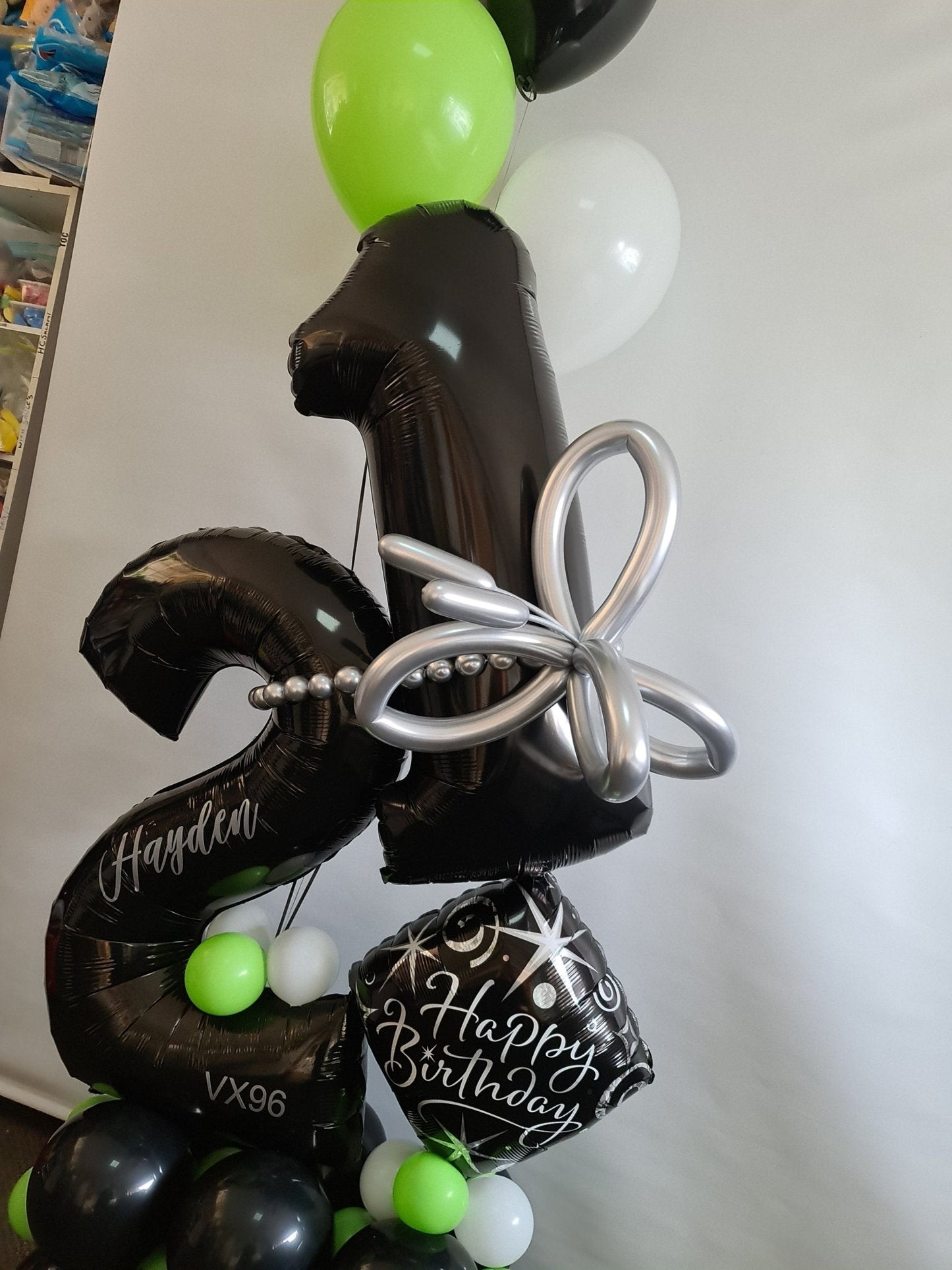 Marquee Style Balloon Numbers Personalised [Double Digit] - UpUpNAwayBalloons