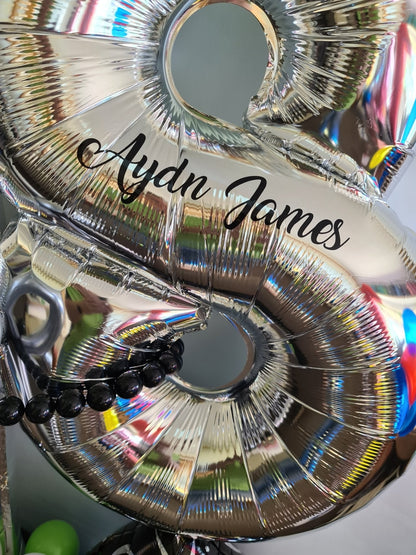 Marquee Style Balloon Numbers Personalised [Double Digit] - UpUpNAwayBalloons