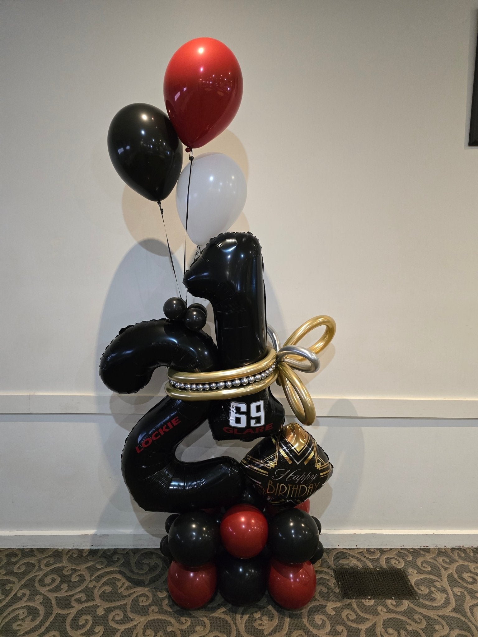 Marquee Style Balloon Numbers Personalised [Double Digit] - UpUpNAwayBalloons