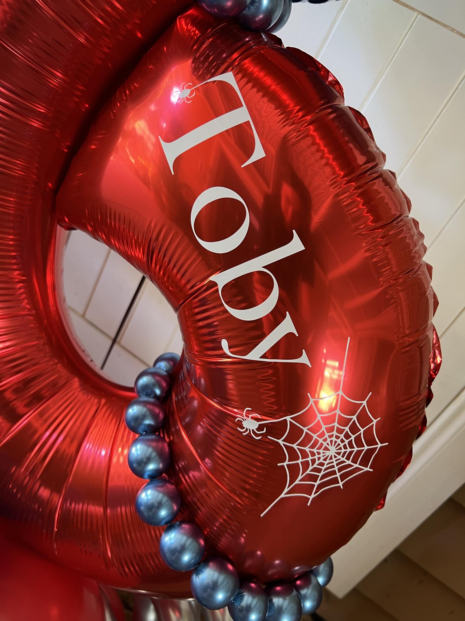 Marquee Style Charachter Theme with Helium Supershape and bouquet Single Balloon Number - UpUpNAwayBalloons