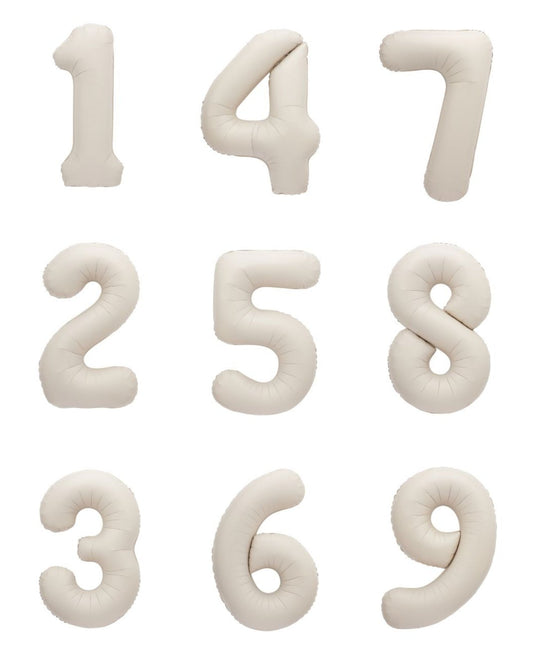Matte Nude Numbers - UpUpNAwayBalloons