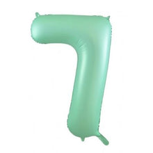Load image into Gallery viewer, Matte Pastel Mint Green Numbers - UpUpNAwayBalloons
