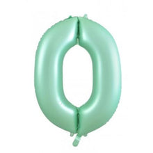 Load image into Gallery viewer, Matte Pastel Mint Green Numbers - UpUpNAwayBalloons
