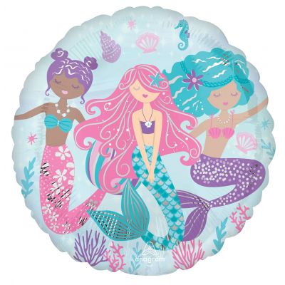 Mermaids 45cm Foil Balloon by UpUpNAwayBalloons