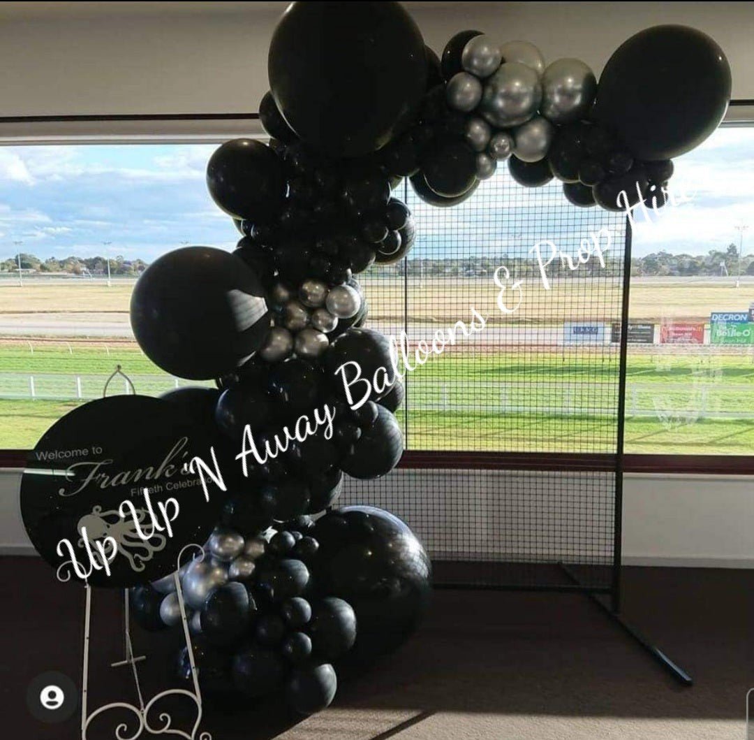 Mesh Screen Backdrops for Hire (4 styles to choose from) Only available to hire with Organic Balloon Garlands. by UpUpNAwayBalloons