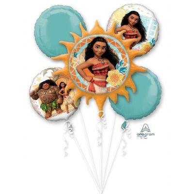 Moana Birthday Helium Balloon Bouquet - UpUpNAwayBalloons