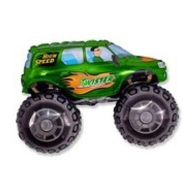 Monster Truck Green - UpUpNAwayBalloons