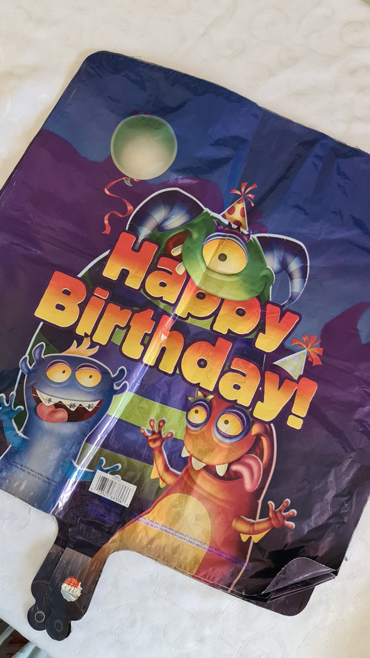 Monsters Happy Birthday - UpUpNAwayBalloons
