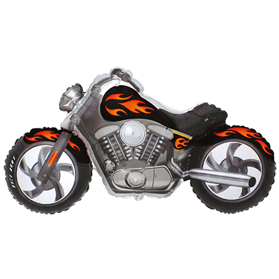 Motorbike / Motorcycle Blue or Black - UpUpNAwayBalloons