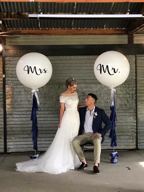 Mr & Mrs Balloons by UpUpNAwayBalloons